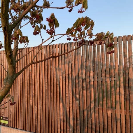 Tuinen Bram - houten afsluiting.