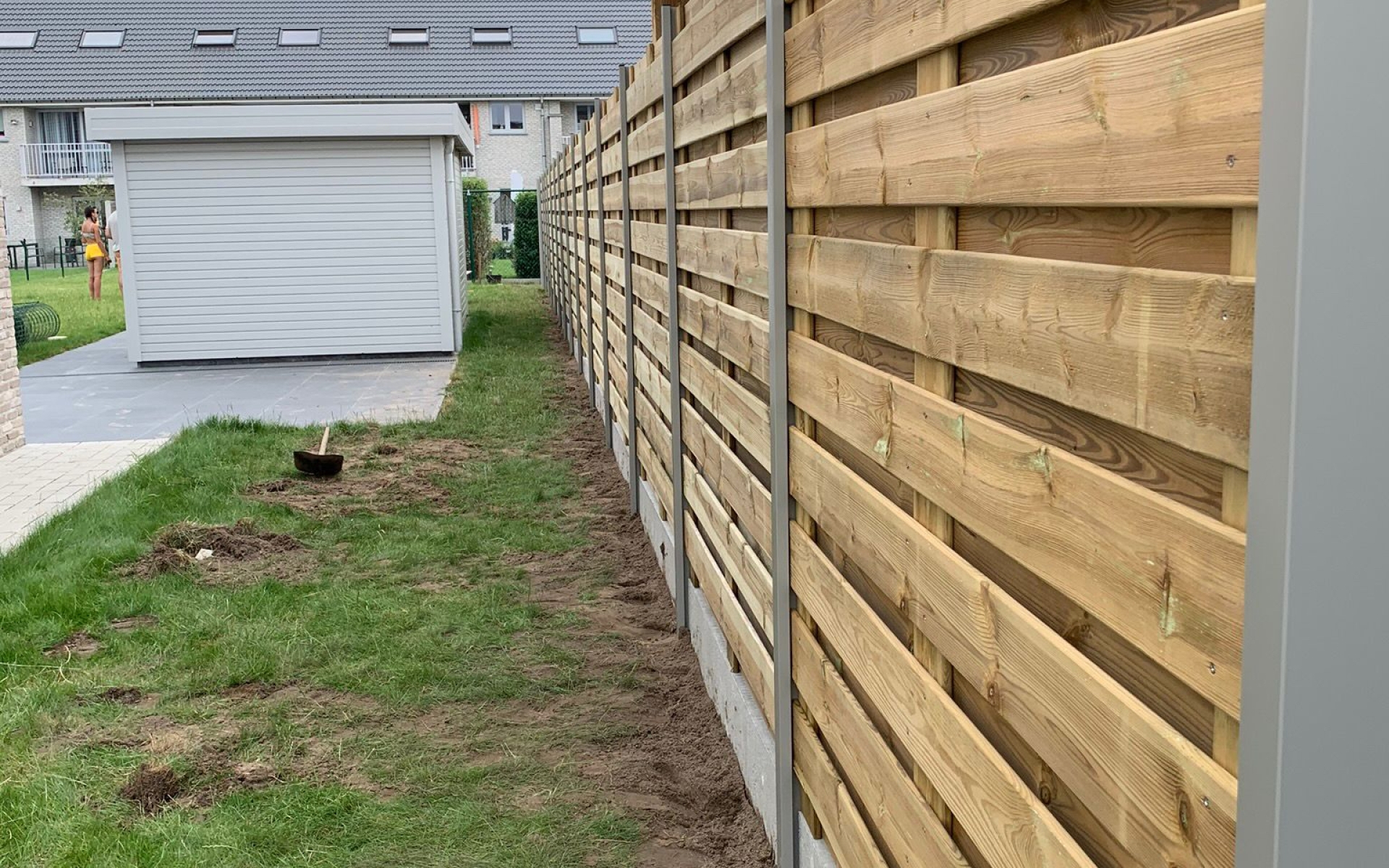 Tuinen Bram - aluminium paal + vital19 scherm
